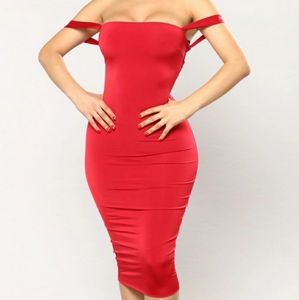 Red Fashion Nova Dress